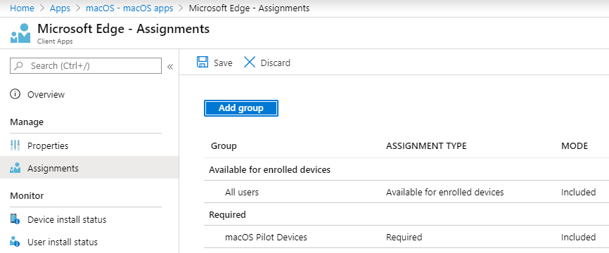 Creating Administrative Templates profile for Edge
